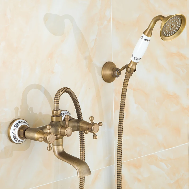European antique shower set bathroom shower faucet mixer tap, Vintage