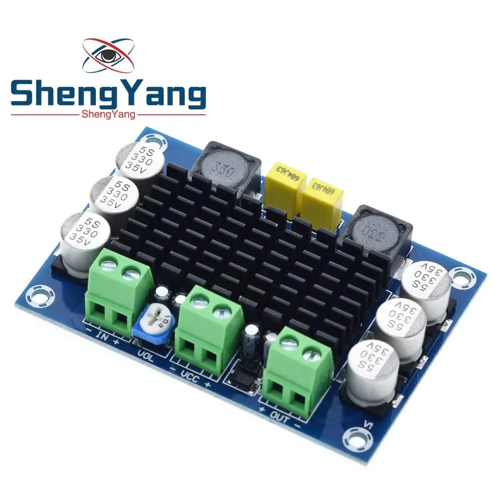 ShengYang TPA3116 D2 TPA3116DA DC 12 В 24 в 100 Вт моно канал цифровой усилитель мощности аудио Плата TPA3116D2 большая емкость платы