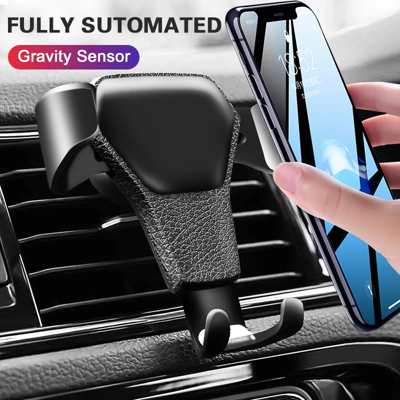 

Car Phone Holder for Phone In Car Air Vent Mount Stand No Magnetic Mobile Phone Car Holder Universal Gravity Smartphone Support