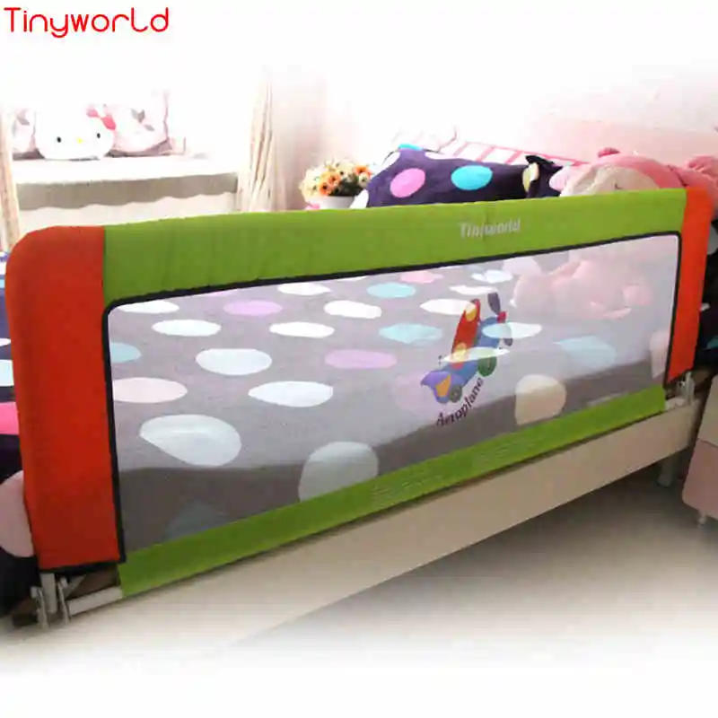Tinyworld-barrière de lit pour bébé 1.5 mètres | Barrière générale pour bébé, jolie protection bébé, café, rose, rehaussement, tendance