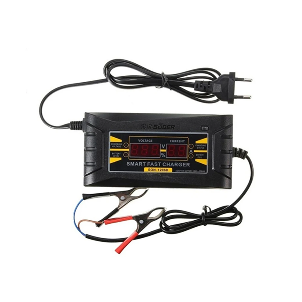 

Automatic Full Smart 12 V 6A Lead Acid / GEL Car Battery Charger with LCD Display Quick Charger YAN88