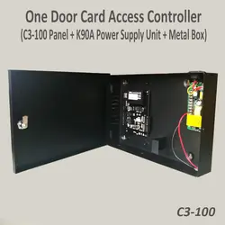 ZK C3-100 Tcp/Ip Rfid система контроля доступа одна дверь безопасности управление доступом Лер с 12V5A Резервное копирование функция батареи блок
