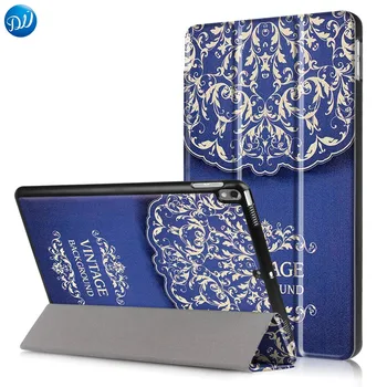 

Dwaybox Smart Cover for iPad Pro 10.5 2017 Case PU Leather Printed Tablet Case Trifold Stand With Auto Sleep Wake Function
