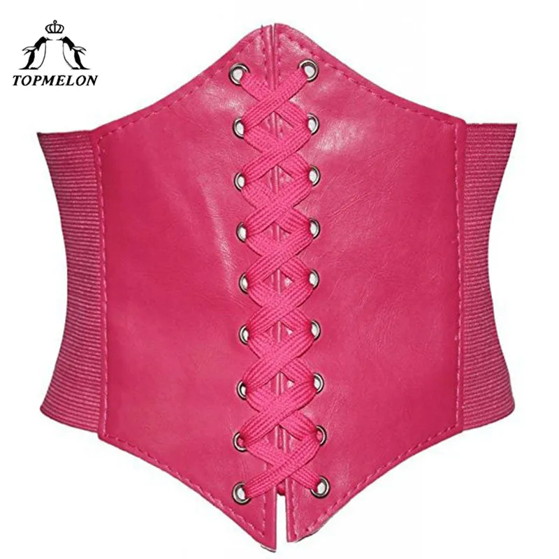 

TOPMELON Underbust Corset Belly Slimming Belt Sheath Steampunk Bustier Gothic Corset Women Corselet Sexy Retro Lace Up Corset