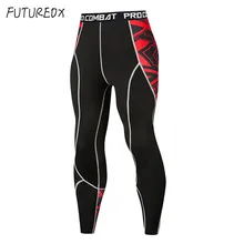 Новые мужские Компрессионные Леггинсы фитнес тренировка Бодибилдинг Брюки для бега спортивные эластичные облегающие брюки быстросохнущие спортивные брюки