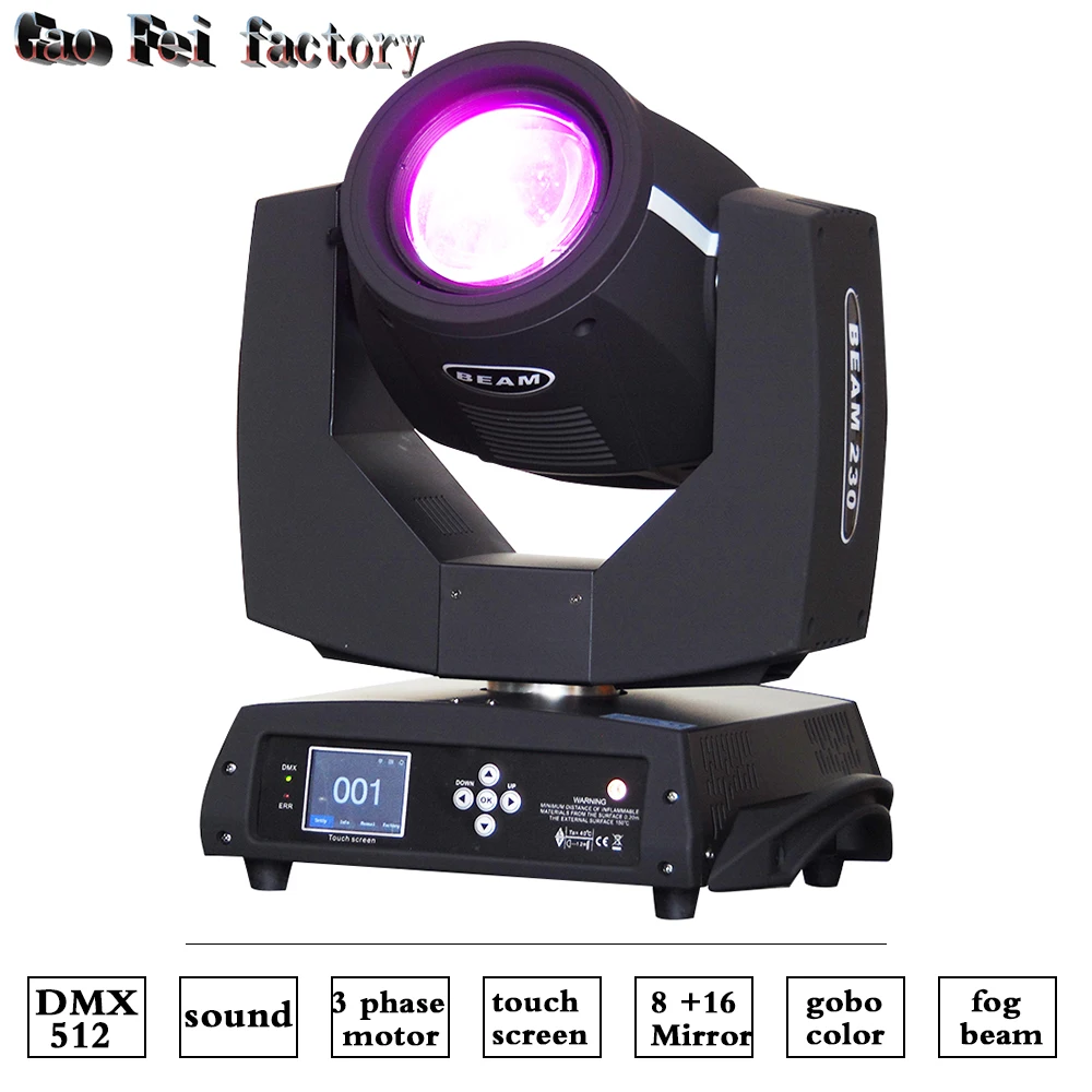 

Moving Head Light Spot Light Gobo Pattern Prism Rotating Lamp 230W 16 Channel DMX512 for Disco KTV Club Party Theater