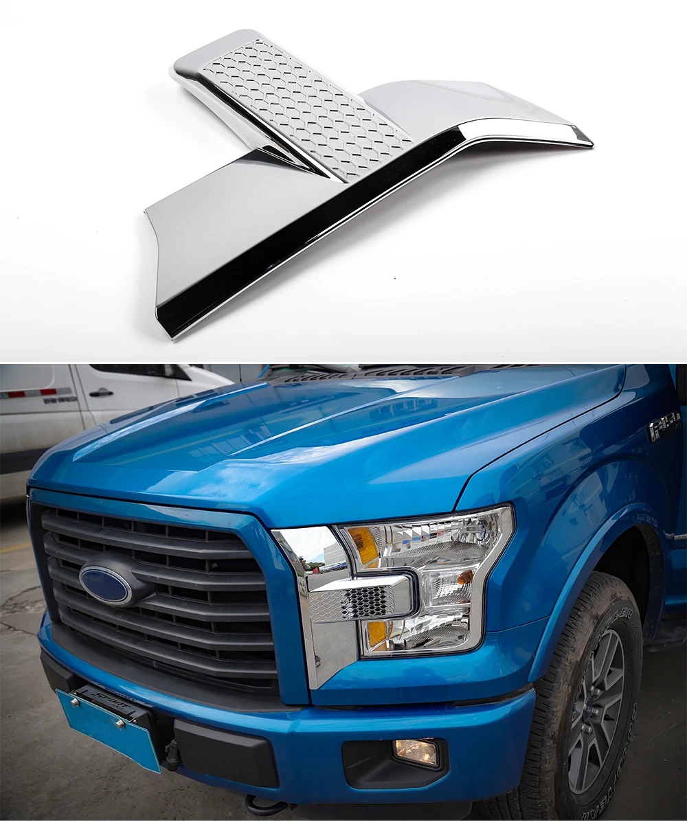 SHINEKA передний бампер фары и Решетка хром красный чехол накладка для Ford F150 15+ аксессуары