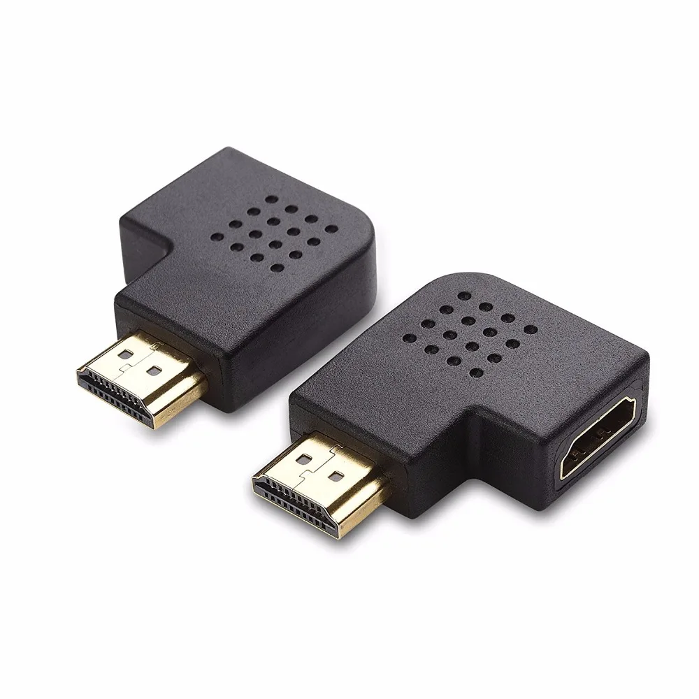 270 градусов вправо и 90 градусов влево вертикальные плоский HDMI адаптер(HDMI Male к HDMI Женский адаптер