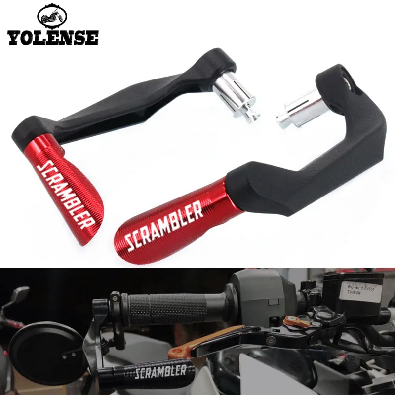 

Motorcycle 7/8" 22mm Handlebar Grips Brake Clutch Levers Guard Protector For DUCATI Scrambler 800 400 Scrambler800 Motor bike