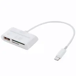 3 в 1 картридер для планшета iPad 4 мини IOS 11 Micro-SD MMC TF Card Reader USB OTG Кабель-адаптер Камера Connection Kit