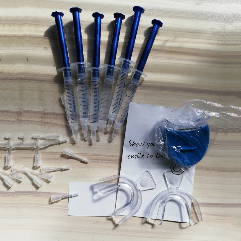 6pcsTeeth Whitening Dental Peroxide Bleaching System Dental Bleaching System Oral Gel Kit Tooth Whitener New Dental Equipment