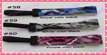 

free shipping 190pcs 3/4'' Glitter headbands for girl softball headbands sparkle Headbands with 190pcs pp bag