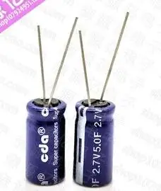 

10PCS 2.7V5F 2.7V5.0F Winding type 5F2.7V 2.5V5F 10*20