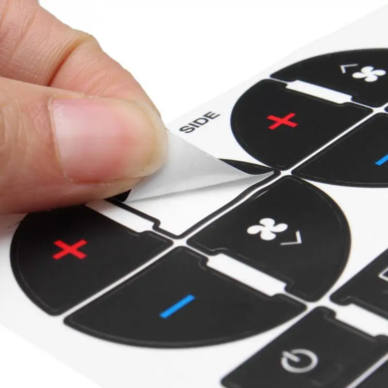 

Universal Styling Repair Kit Car AC Dash Button Center Console Sticker PVC Decal Accessory