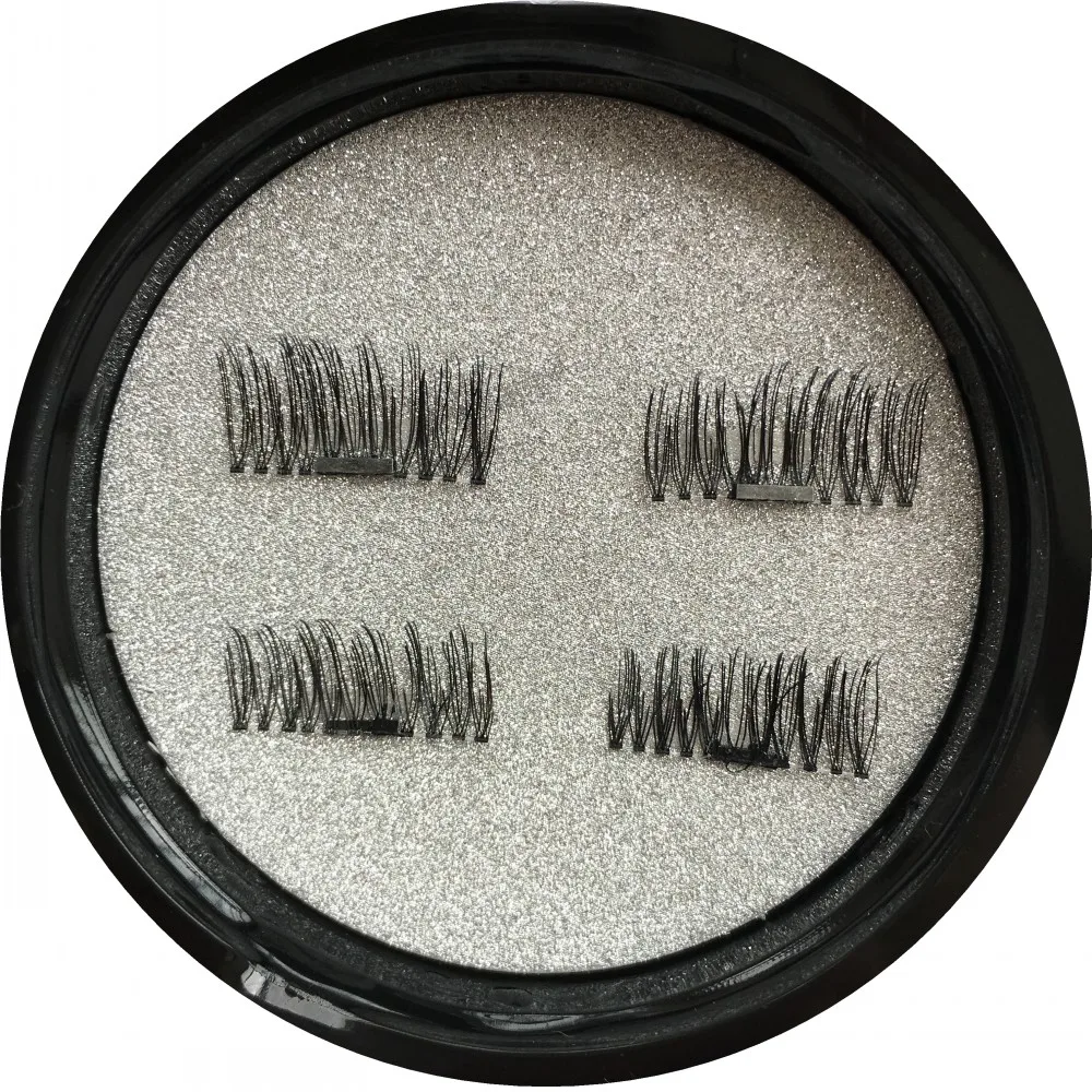 Fashion 3D Magnetic Eyelash 2 Styles Mink Material Eyelashes Magnet 4 PiecesBox 3D Mink Cilia Individual Eyelash Extension (13)