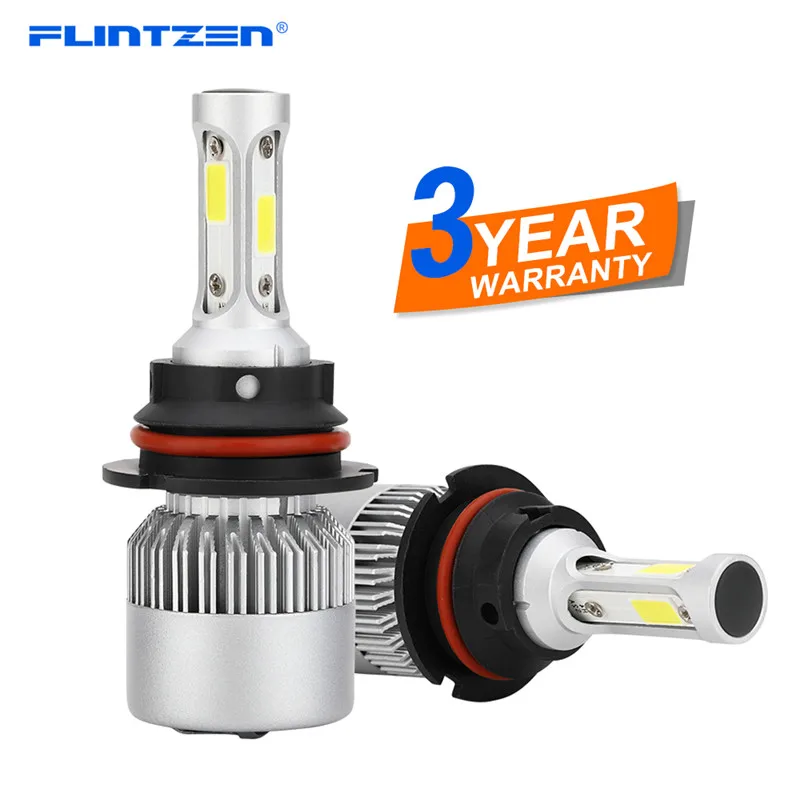 Flintzen 2 Шт Автомобильные передние фары LED наборы колб H7 светодиодный H4 HB3 H11 H1 9005 светодиодный фар автомобиля H3 6000 K 72 W фары для автомобилей фары лампы