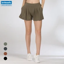 Спортивные шорты Для женщин Фитнес летняя одежда анти-свет лайнер тренажерный зал шорты для йоги для дам эластичные шорты