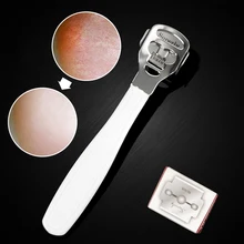 1 компл. качественная кожа бритвы кукурузы кутикулы маникюрный набор Рашпиль педикюр файл инструмент для пилинга ног 10 ножи из нержавеющей стали материал