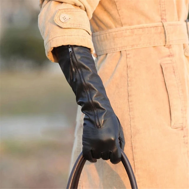 Women #8217 s Genuine Leather Gloves Female Autumn Winter Black Sheepskin Gloves Zipper Long Style Five Fingers Thin Velvet L031NQ cheap Midnight Heartbeat Adult Solid Elbow Gloves Mittens Fashion S M L XL Women s Gloves Full Finger Gloves No Touchscreen Women #8217 s Genuine Leather Gloves Female Autumn Winter Black Sheepskin Gloves Zipper Long Style Five Fingers Thin Velvet L031NQ cheap Midnight Heartbeat Adult Solid Elbow Gloves Mittens Fashion S M L XL Women s Gloves Full Finger Gloves No Touchscreen