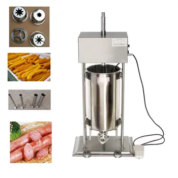 

Automatic Electric 20L Churros maker machine commercial stainless steel spanish churro machine 110v 220v Sausage Stuffer Filler