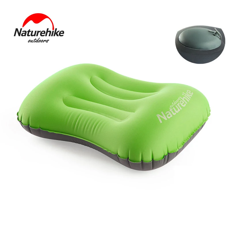 Naturehike Портативный воздушная надувная подушка для отдыха на открытом воздухе кемпинг складной Подушка для путешествий воздушные подушки Сверхлегкий Мягкий Подушка 78 г - Цвет: Green Style 2