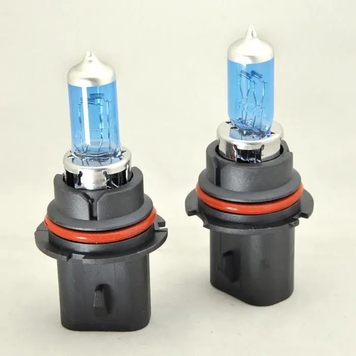 2 x 9004 4000K White Hi/Low Car Halogen Bulbs Xenon Lights Headlights