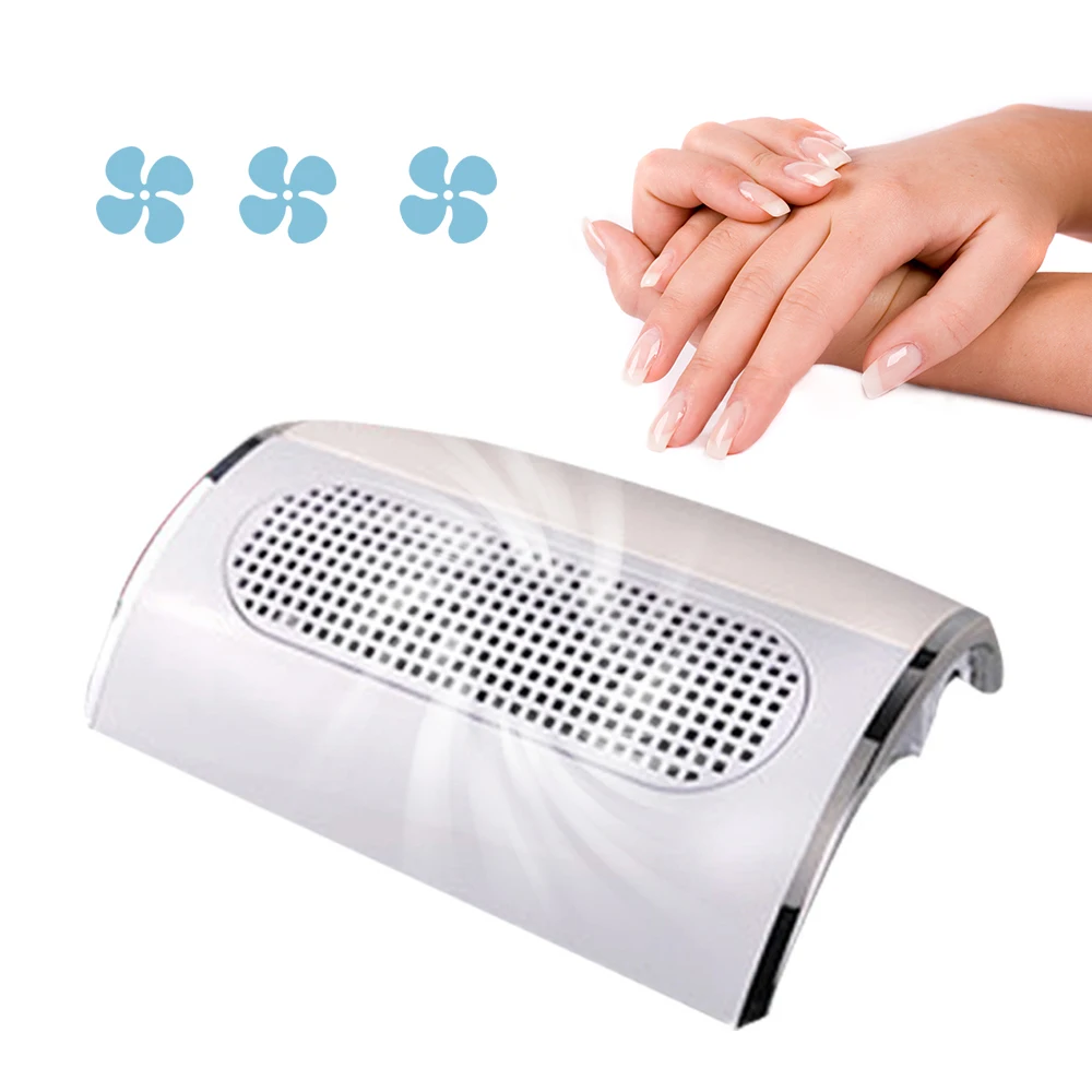 

Professional Nail 3 Fans Dust Suction Collector Vacuum Cleaner Nail Manicure Polish Salon Tools with 2 Dust Collecting Bags