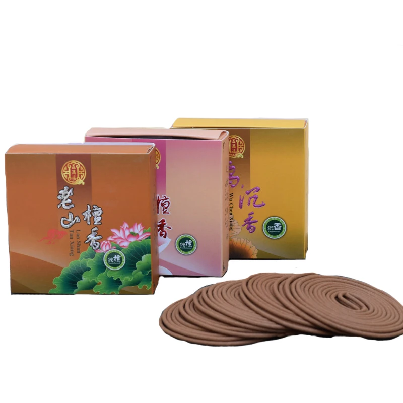 

4 Hours Sandalwood Coil Incense Laoshan Agilawood Color Box Packing Aroma Incense Function Is Soothe The Nerves S $