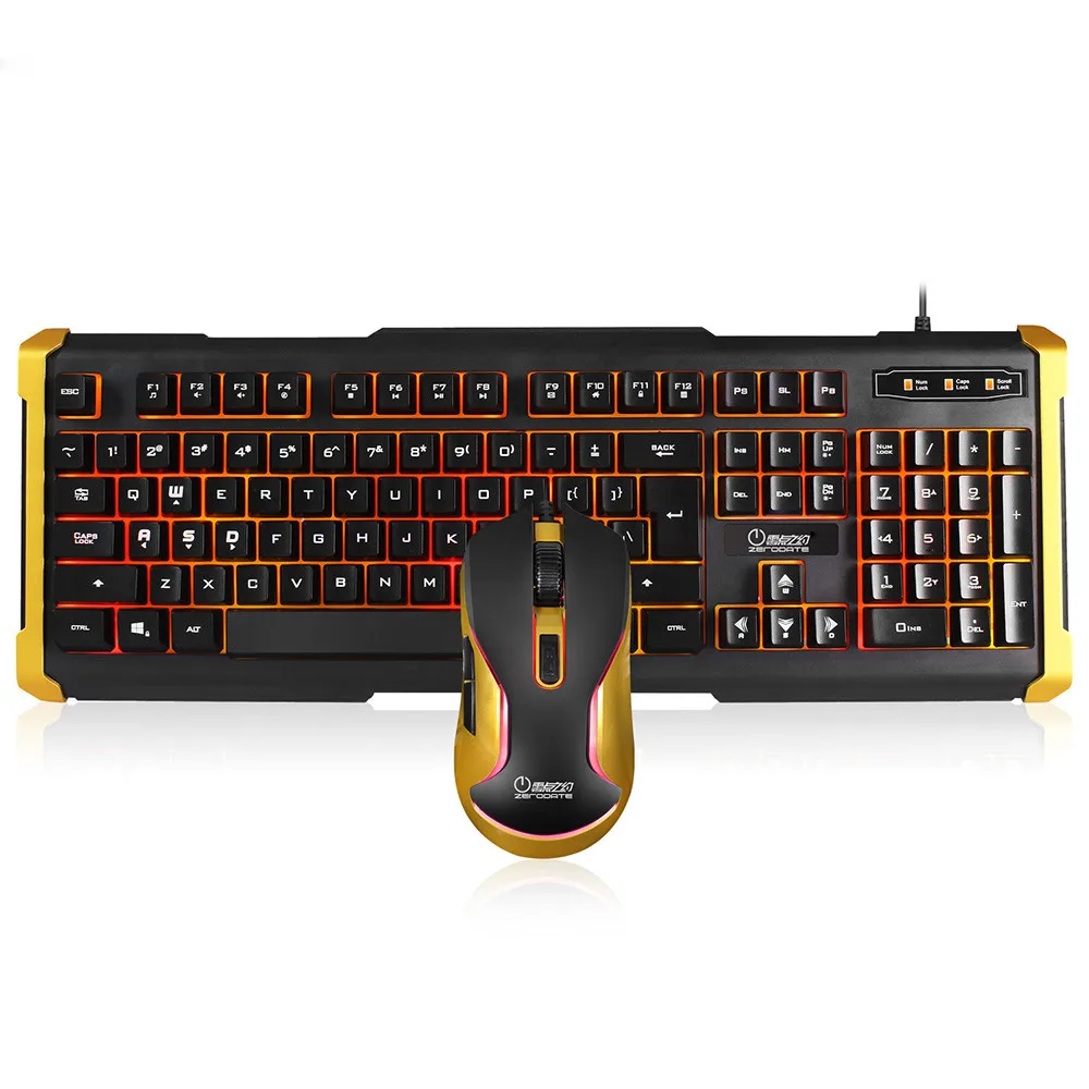 

K12 USB Wired Euphotic Keyboard Mouse USB NEW 2019 Computer Multimedia Gamer Combo For PC Computer Work Fashion Design #SYS