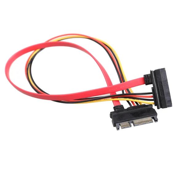 

New 22 Pin Male to Female 7+15 pin SATA Data Power Combo Extension Cable 35CM XXM