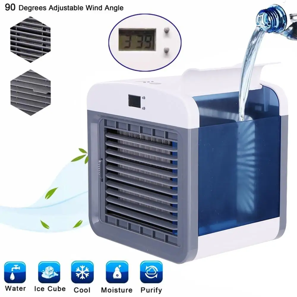 

Portable Air Conditioner Humidifier USB Purifier Office Home Desk Cooling Fan