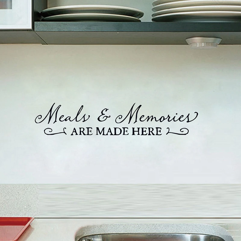Vintage Kitchen Wall Stickers , Meals Memories are made here Kitchen Art Vinyl Wall Decals Home Decor Vintage Kitchen Wall Stickers , Meals Memories are made here Kitchen Art Vinyl Wall Decals Home Decor