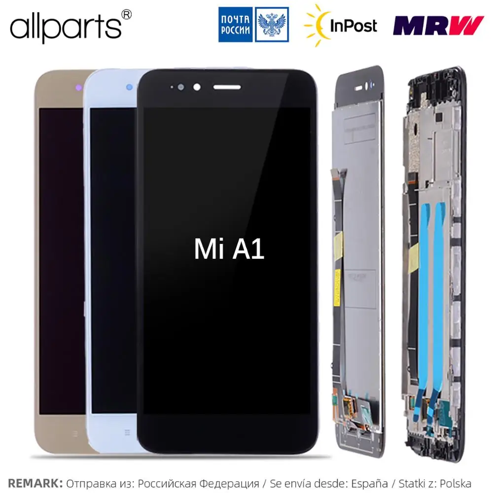 5.5" Original Display For Xiaomi Mi A1 LCD Touch Screen with Frame For ...