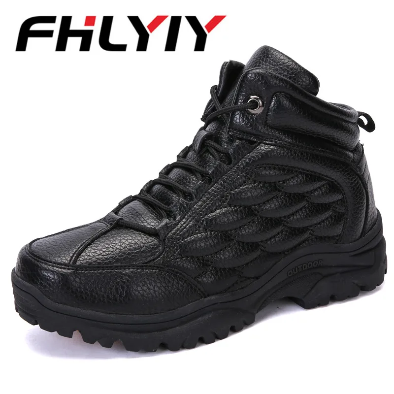 Winter Boots Men Ankle Snow Boots Warm Plush High Top Hiking Sneakers Casual Non-slip Mens Work Shoes Botas Hombre Winter Boots Men Ankle Snow Boots Warm Plush High Top Hiking Sneakers Casual Non-slip Mens Work Shoes Botas Hombre