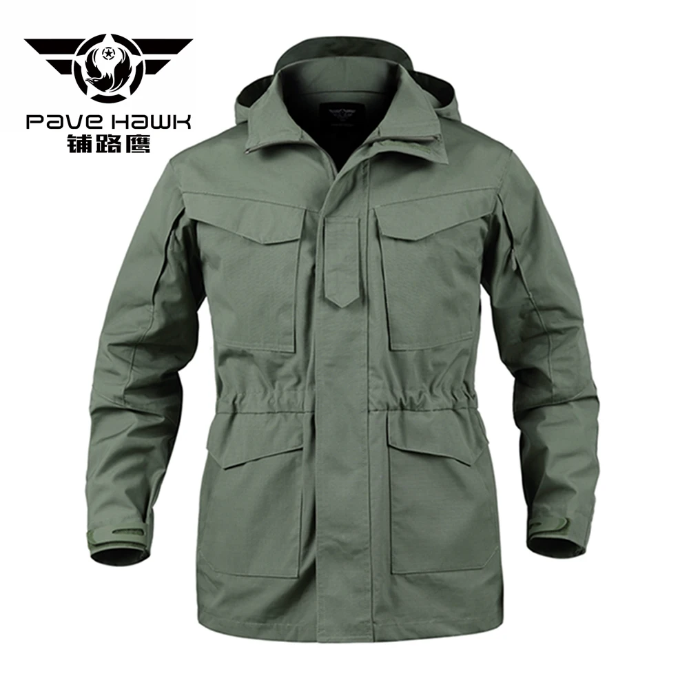  M65 Tactical Trench Men Coat Army Military Waterproof Trench Coat Hoodie Casaco Masculino Windbreak
