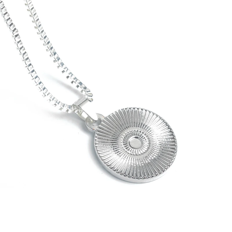 Jesus christ chain Necklace Saint christopher protect us necklaces Round Silver Gold color Christ Jewelry Gift For Christians