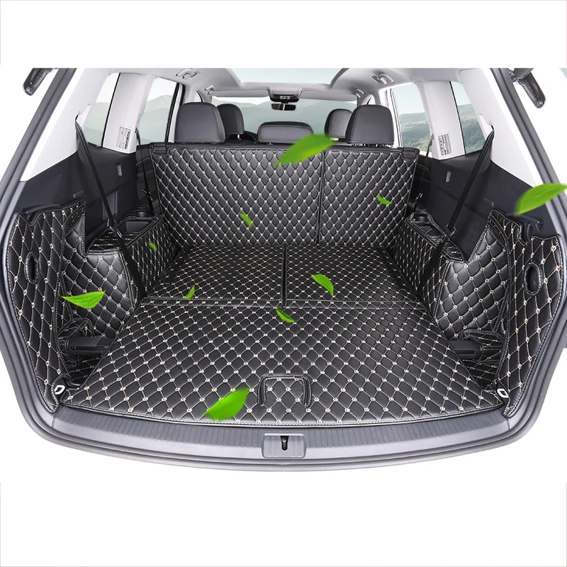 

custom fit pu leather car trunk mat cargo mat for volkswagen Atlas 2017 2018 5d cargo liner