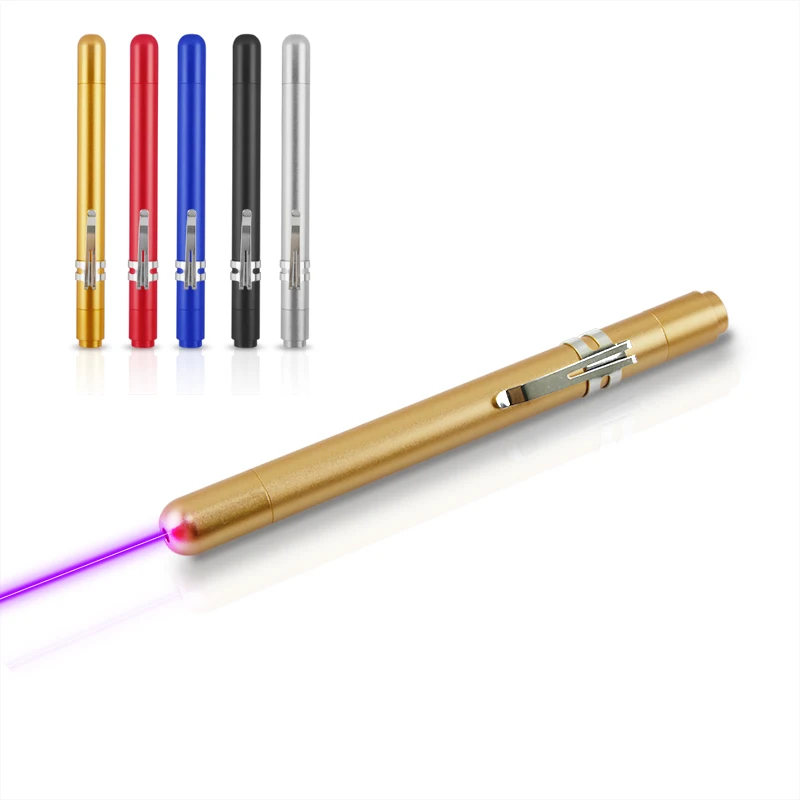 

CWLASER High Power 405nm Violet-Blue Laser Pointer Pen with Hand-Free Tail Switch and Clip (5 Colors)