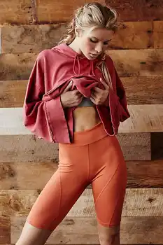 Knee Length High Waist Yoga Shorts for Women Gym Shorts Athletic Fitness Sport Jogging Trouser Gym Running Cycling short 4