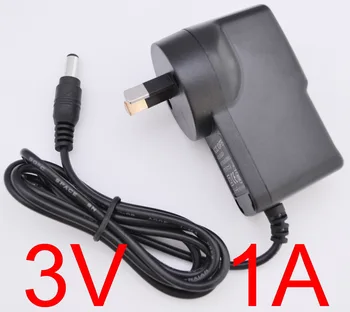 

50PCS High quality 3V 1A AC 100V-240V Converter Switching power adapter DC 1000mA Supply AU Plug DC 5.5mm x 2.1mm