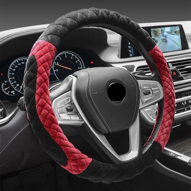 Universal Car styling Anti Slip Sport Car Steering wheel Cover Size