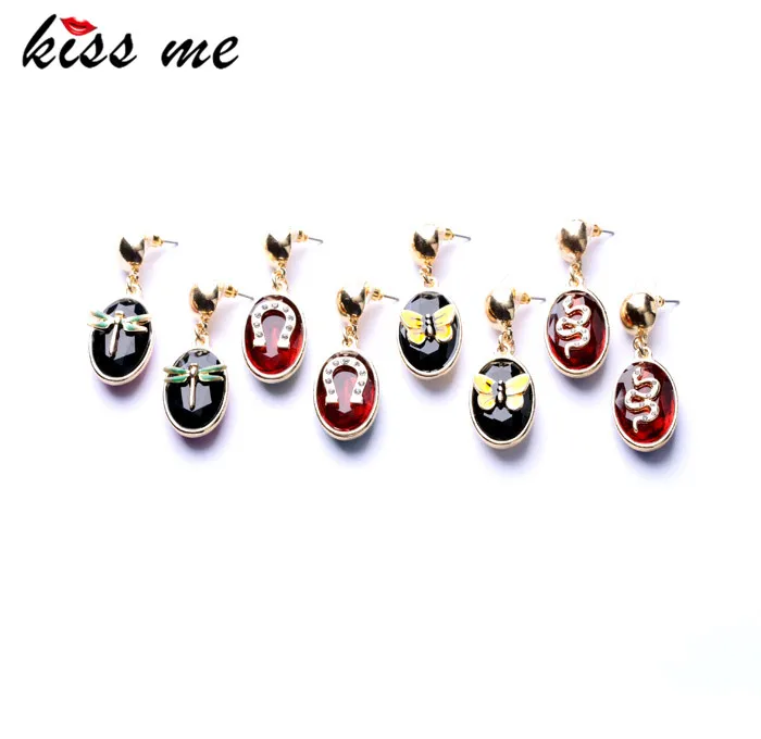 KISS ME новые массивные модные ювелирные изделия элегантные серьги-капли в виде