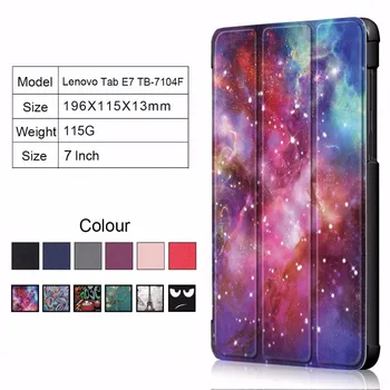 

For Lenovo Tab E7 E 7 TB-7104F Slim Magnetic Folding cover case Protective Cover PU Leather case funda For Lenovo Tab E7 case