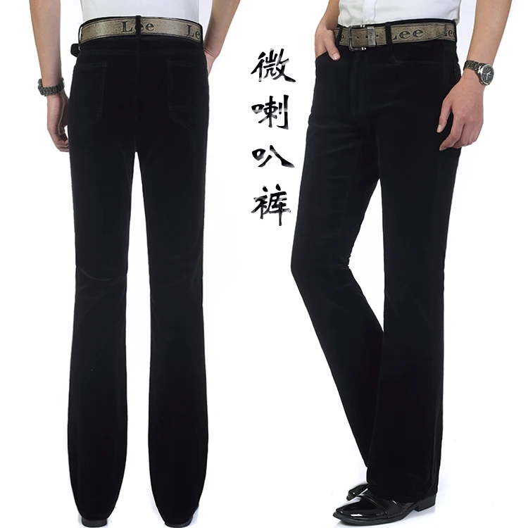 Мужские вельветовые расклешенные брюки с колокольчиком 60 s 70 s в стиле ретро, длинные брюки, теплые брюки, повседневные, S12