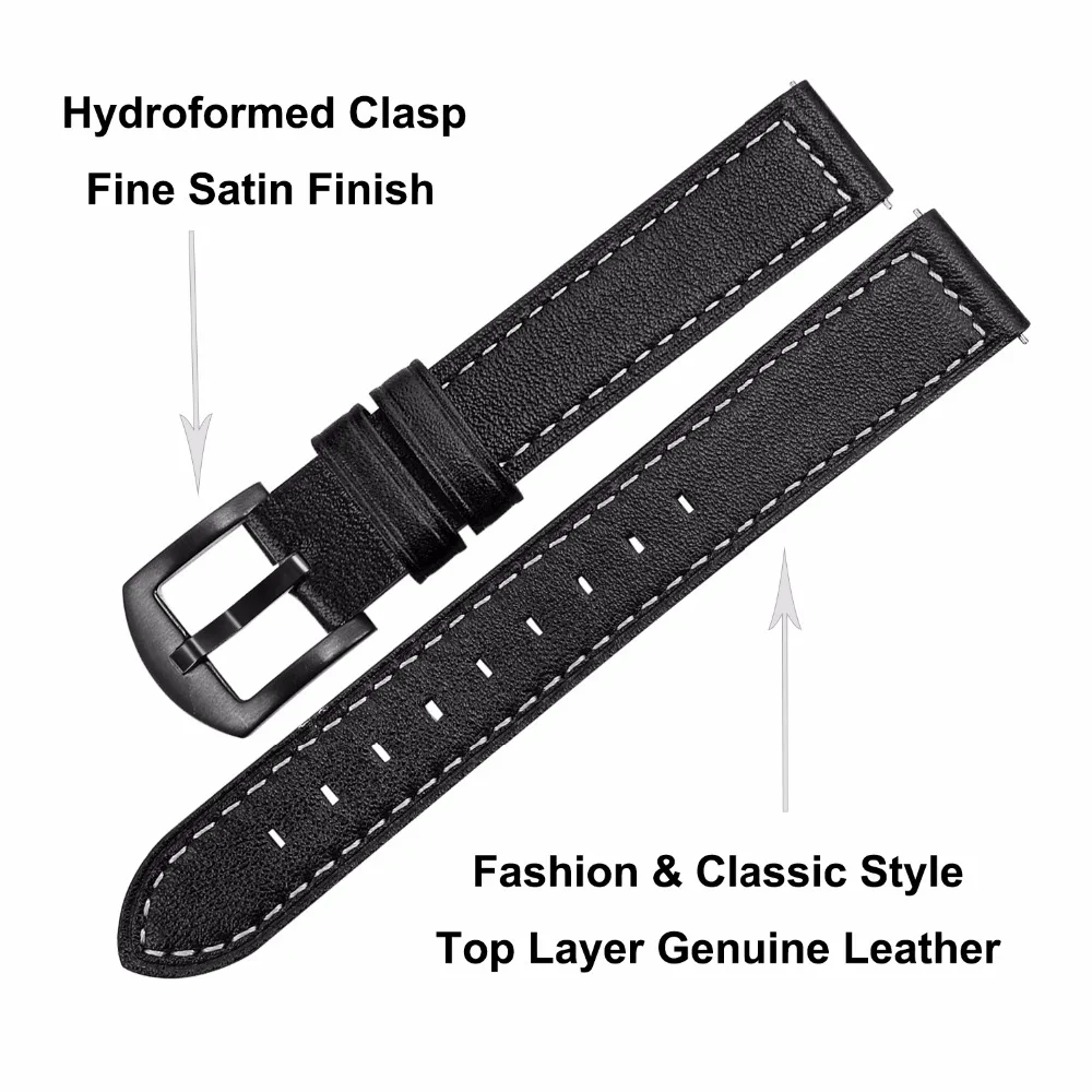 Быстросъемный ремешок для часов из натуральной кожи 20 мм 22 мм для Casio Seiko Citizen Timex, дизельный ремешок для часов, стальной ремешок с застежкой, наручный ремень