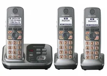 3 Трубок KX-TG7731 1.9 ГГц беспроводной телефон DECT 6.0 Ссылка на Мобильный через Bluetooth цифровой Телефон с автоответчиком