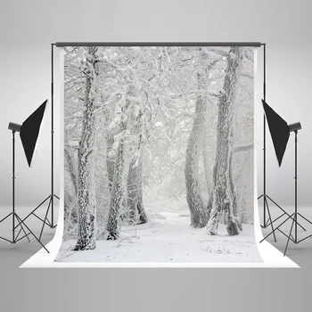 

VomylBDS Winter Photography Backdrops Princess Snow Tree Frozen Christmas Backdrops For Photography Photo Backdrop Scenery
