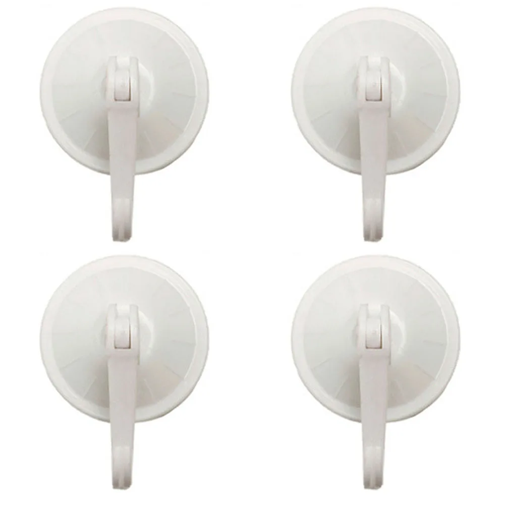 

4Pcs 5.5cm Removable Vacuum Suction Cup Seamless Round Strong Hanging Bathroom Hook Plastic Holder