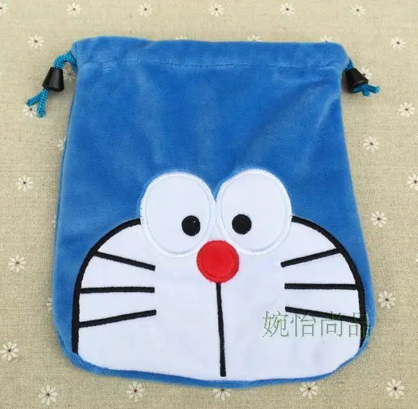 IVYYE 1PCS Stitch Anpanman Cartoon Drawstring Bags Cute Plush storage handbags makeup bag Coin Bundle Pocket Purses NEW - Цвет: see chart