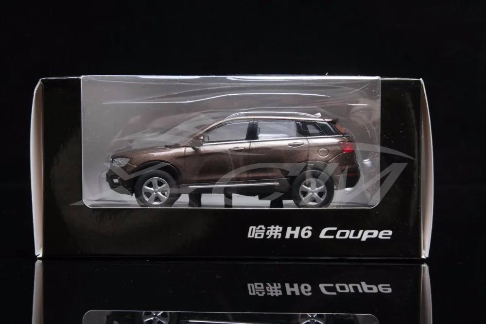 Литая под давлением модель автомобиля Great Wall Haval H6 Coupe 1:43 может тянуть назад(коричневый)+ маленький подарок